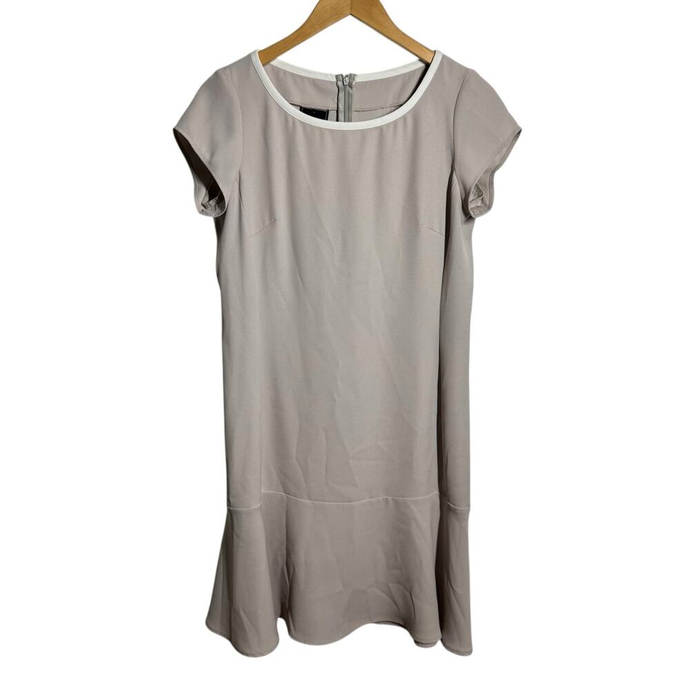 Atika Minimal Shift Modest Career Dress Women Gray M Clean Girl Corporate Work
